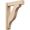 Ekena Millwork 6-in W x 24-in D x 32-in H Funston Block Rough Cedar Woodgrain TimberThane Outlooker, Primed Tan OUTUR060X24X32FST44RCPR - alternate 1